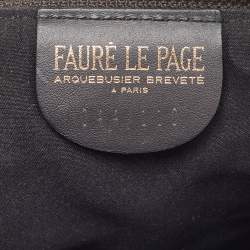 Pre Owned Faure Le Page Multicolor Coated Canvas and Leather Wristlet Pouch