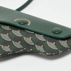 Fauré Le Page Green Coated Canvas and Leather Calibre 18 Pouch