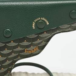 Fauré Le Page Green Coated Canvas and Leather Calibre 18 Pouch