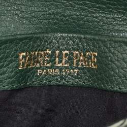 Fauré Le Page Green Coated Canvas and Leather Calibre 18 Pouch