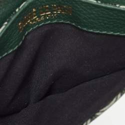 Fauré Le Page Green Coated Canvas and Leather Calibre 18 Pouch