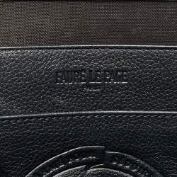 Faure Le Page Navy Blue Coated Canvas and Leather Daily Battle Tote