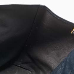 Faure Le Page Navy Blue Coated Canvas and Leather Daily Battle Tote