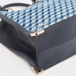Faure Le Page Blue Jacquard Fabric SagaCity 31 Tote