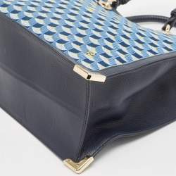 Faure Le Page Blue Jacquard Fabric SagaCity 31 Tote