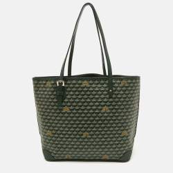 Pre Owned Faure Le page Green Coated Canvas and Leather Daily Battle 35 Tote