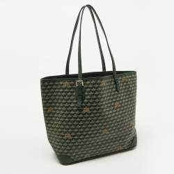 Pre Owned Faure Le page Green Coated Canvas and Leather Daily Battle 35 Tote