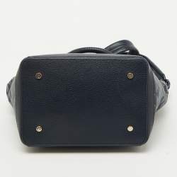 Faure Le page Blue Coated Canvas and Leather Carry On 20 Tote