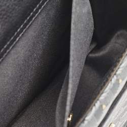 Faure Le Page Black Coated Canvas and Leather Parade Top Handle Bag