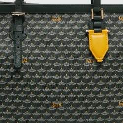 Faure Le Page Green Coated Canvas and Leather Daily Battle Tote