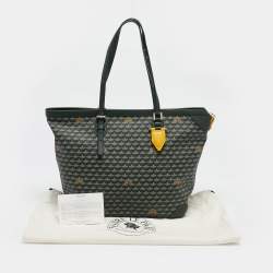 Faure Le Page Green Coated Canvas and Leather Daily Battle Tote
