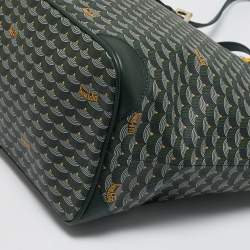 Faure Le Page Green Coated Canvas and Leather Daily Battle Tote