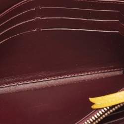 Faure Le Page Burgundy Coated Canvas Continental Wallet