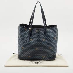 Faure Le Page Navy Blue Coated Canvas Daily Battle Tote