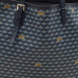 Faure Le Page Navy Blue Coated Canvas Daily Battle Tote