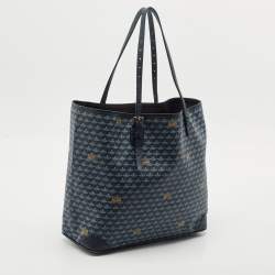 Faure Le Page Navy Blue Coated Canvas Daily Battle Tote