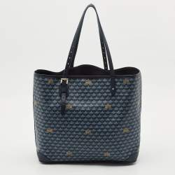 Faure Le Page Navy Blue Coated Canvas Daily Battle Tote