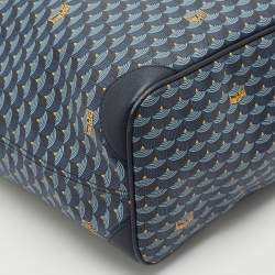 Faure Le Page Navy Blue Coated Canvas Daily Battle Tote