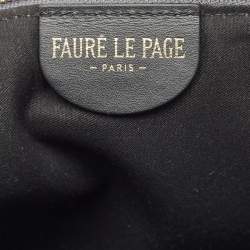 Faure Le Page Grey Scale Coated Canvas Pochette Zip 33 