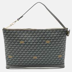 Faure Le Page Grey Scale Coated Canvas Pochette Zip 33 