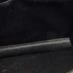 Faure Le Page Black/Grey Coated Canvas and Leather Parade Top Handle Bag