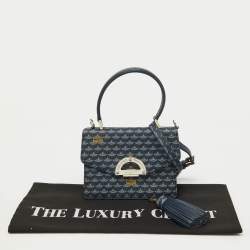 Pre Owned حقيبة فور لو باج يد علوية باراد سوفت 19 كانفاس مقوي أزرق وجلد