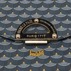 Pre Owned حقيبة فور لو باج يد علوية باراد سوفت 19 كانفاس مقوي أزرق وجلد