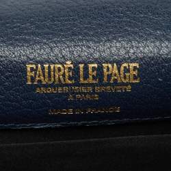 Pre Owned حقيبة فور لو باج يد علوية باراد سوفت 19 كانفاس مقوي أزرق وجلد