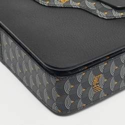 Pre Owned Faure Le Page Black Coated Canvas and Leather Calibre 21 Top Handle Bag