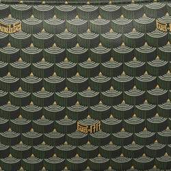 Pre Owned Faure Le Page Green Coated Canvas and Leather Etendard Zip Pouch