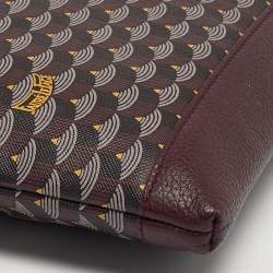 Pre Owned Faure Le Page Ivress Red Coated Canvas Pochette Zip 33