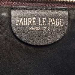 Pre Owned Faure Le Page Ivress Red Coated Canvas Pochette Zip 33