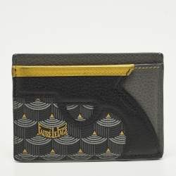 مملوكة مسبقًا حافظة بطاقات فور لو باج جانغستا 4 سي سي قماش وكانفس رمادي مقوى وجلد