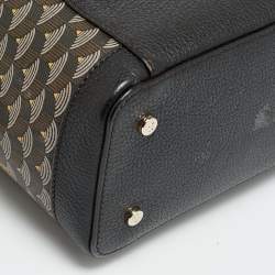 Pre Owned Faure Le Page Daily Bottle Bucket Black Coated Canvas and Leather Carry On Tote