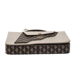 مملوكة مسبقًا Faure Le Page Light Grey Leather Calibre 21 Top Handle Bag