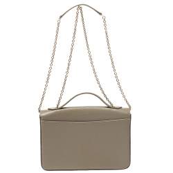 مملوكة مسبقًا Faure Le Page Light Grey Leather Calibre 21 Top Handle Bag