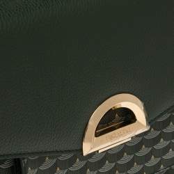 Faure Le Page Green Coated Canvas and Leather Ivresse Parade Crossbody Bag