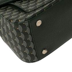 Faure Le Page Green Coated Canvas and Leather Ivresse Parade Crossbody Bag