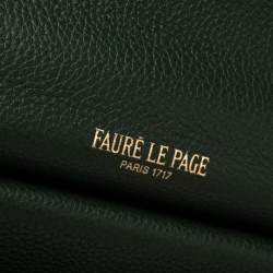 Faure Le Page Green Coated Canvas and Leather Ivresse Parade Crossbody Bag