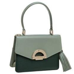 مملوكة مسبقًا Faure Le Page Two Tone Leather Parade 19 Top Handle Bag