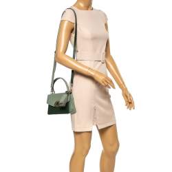 مملوكة مسبقًا Faure Le Page Two Tone Leather Parade 19 Top Handle Bag