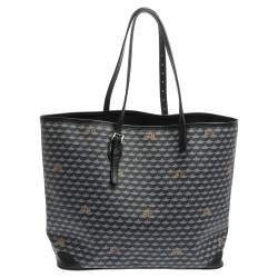 Pre Owned Faure Le page Blue Coated Canvas and Leather Daily Battle 37 Tote