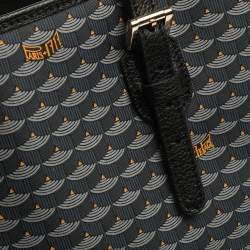 Pre Owned Faure Le page Blue Coated Canvas and Leather Daily Battle 37 Tote