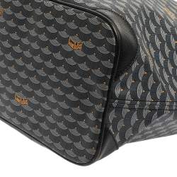 Pre Owned Faure Le page Blue Coated Canvas and Leather Daily Battle 37 Tote