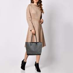 Pre Owned Faure Le Page Black Coated Canvas and Leather Daily Battle Tote