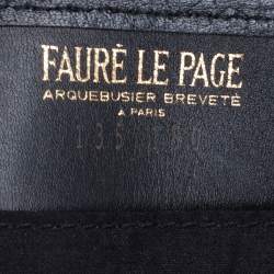 Pre Owned Faure Le Page Black Coated Canvas and Leather Daily Battle Tote