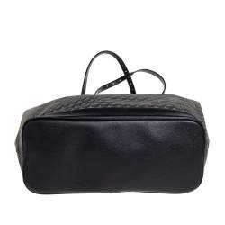 Pre Owned Faure Le Page Black Coated Canvas and Leather Daily Battle Tote