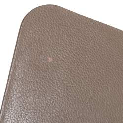 Faure Le Page Olive Green Leather and Coated Canvas Calibre 27 Top Handle Bag
