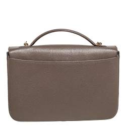 Faure Le Page Olive Green Leather and Coated Canvas Calibre 27 Top Handle Bag