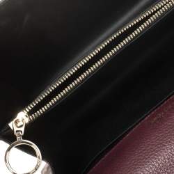Pre Owned Fauré Le Page Burgundy Coated Canvas and Leather Parade Top Handle Bag